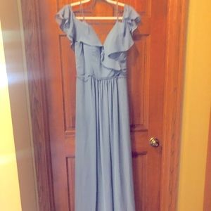 Mori-Lee Bridesmaid dress beautiful slate blue size 10